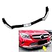 Cnthan7 Spoiler Lip Front Bumper Splitter Bumper Guard Strip ABS Glossy Black For Mercedes Benz CLA-Class C117 Facelift 16-2019 3Pcs