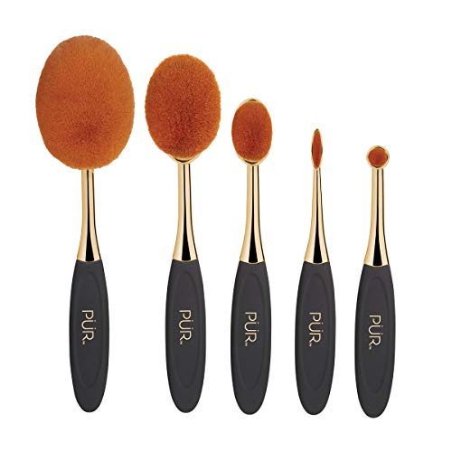 PÜR MINERALS Cosmetics Sweet 16 Party Essentials 5 Pc Limited-edition Skin Perfecting Makeup Brush Set
