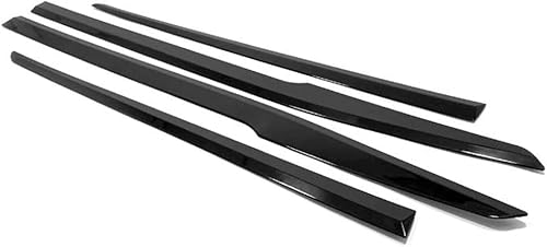 Miniatura 7 de Hyorabyn Accesorios de coche para Toyota Highlander 2020 2021 2022 2023 puerta cuerpo lado falda moldura cubierta ABS 4 piezas negro