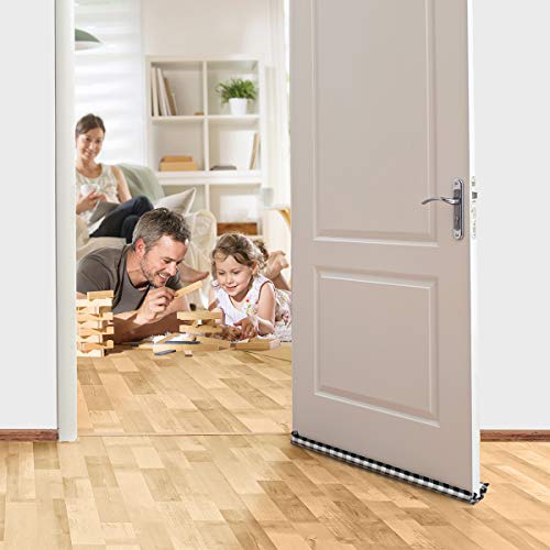 DraftStopper 36 Inches, Heavy Duty Door Sweep, Sound Proof Noise Reduction, Thicker Door Draft Guard