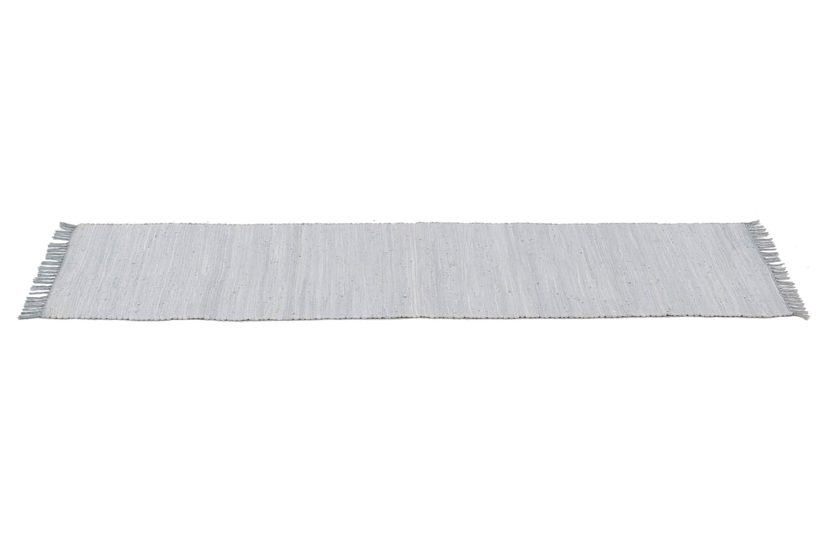 Tapis tacheté lavable - Plat - Tissé à la main - Durable - Avec franges - Couleur : gris ciel - Dimensions : 120 x 180 cm