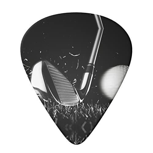 Ensemble de 6 médiators de guitare de golf noir et blanc pour guitare acoustique, guitare électrique, basse, ukulélé… - Les Beatles, Paul McCartney, John Lennon, RIngo Starr, George Harrison Ensemble de 6 médiators de guitare de golf noir et blanc pour guitare acoustique, guitare électrique, basse, ukulélé… – Image 4
