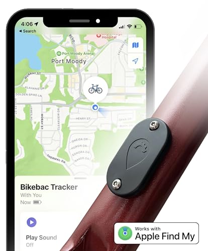 Bikebac Tracker - Bike Tracker with Apple Find My - Global GPS Location on iPhone, iPad, Mac & Apple...