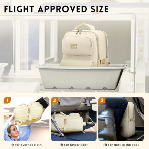 XQXA Travel Backpack For Women Men Flight Approved, Carry on Backpack Bag Luggage, Personal Item Backpack Bag, Laptop Backpack Casual Daypack for travel, work, daily life, business trips (Black)3