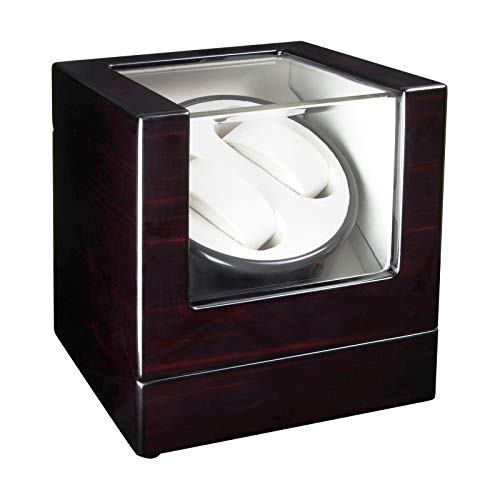 Timlog Double Automatic Watch Winder With High Gloss Piano Lacquer Finish Wooden Watch Winders With Quite Japanese Motor For Automatic Watches 4 Rotation Modes #TOP1
