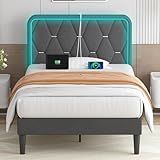 VECELO Upholstered Twin Bed...