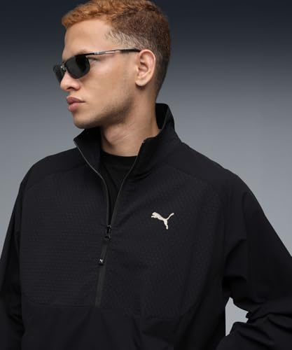 Image of PUMA , Men, PUMATECH Half-Zip Crew, Black, L (63210101)