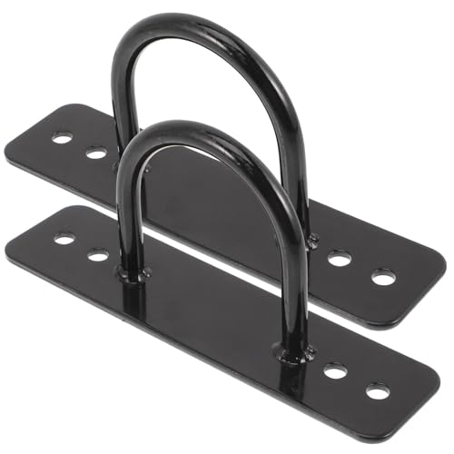 Milisten 2 piezas Anclajes de Acero Inoxidable para Cuerdas de Batalla Montaje Pared y Techo Resistentes y Fáciles de Instalar para Entrenamiento Fitness Casa y Gimnasio