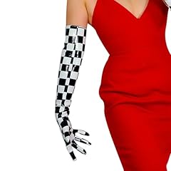 Shiny Black White Check