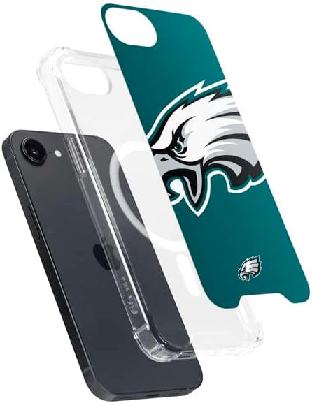 Skinit Phone Case Compatible with MagSafe iPhone 16e - Officially Licensed NFL Philadelphia Eagles Large Logo Design