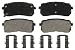 Wagner QuickStop ZD1302 Ceramic Disc Pad Set, Rear