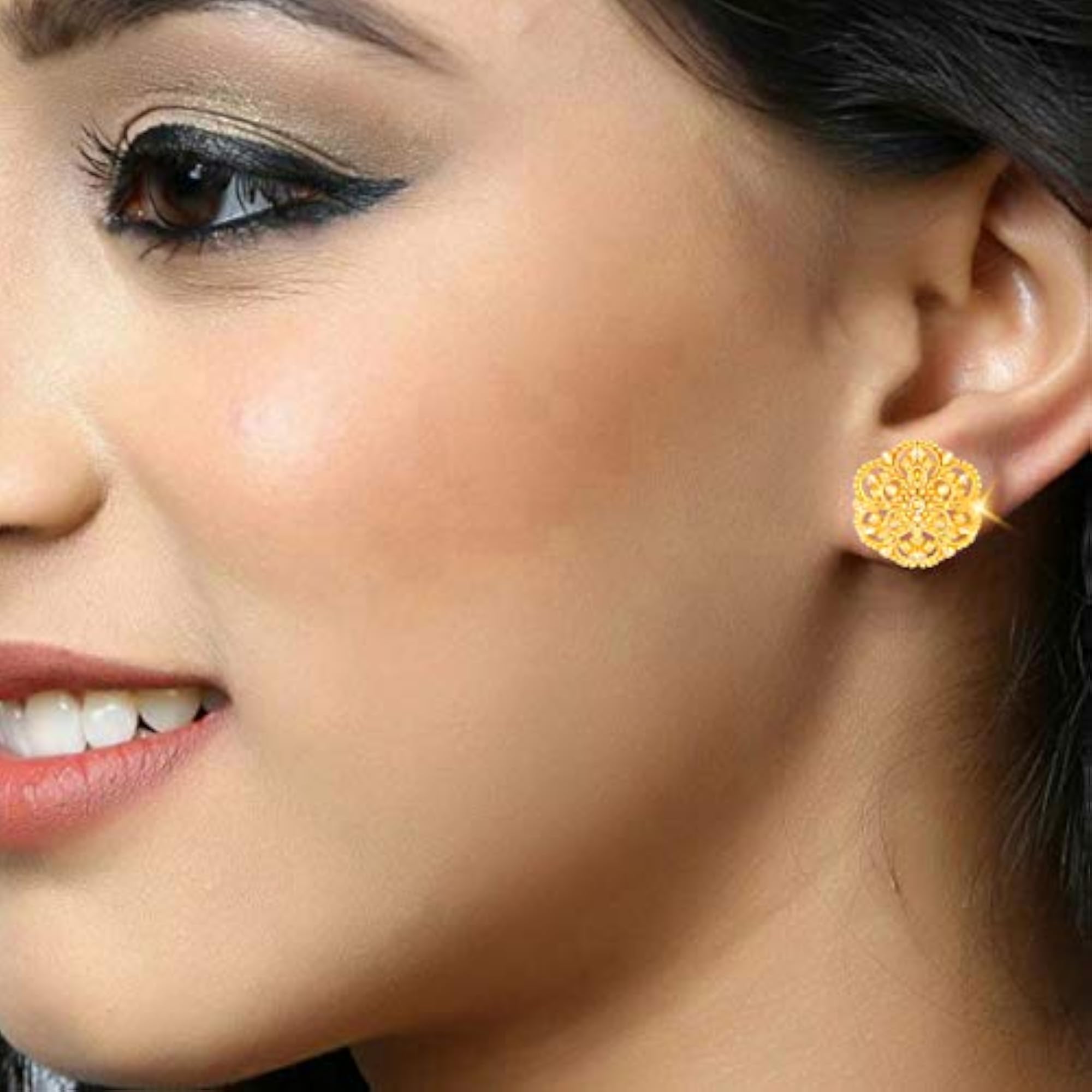 Women's CZ Stone Studded 2-in-1 Removable Stud & Drop Earrings