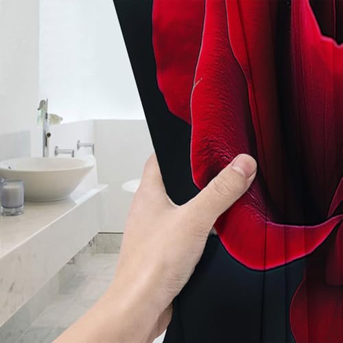 Rideau de baignoire imperméable fleurs modernes pour une douche relaxante