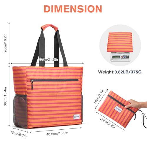 Image of G4Free Beach Bag, Waterproof Sandproof Beach Tote Bag, Large Capacity Foldable for Women