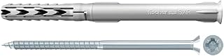 Fischer Frame Fixing SXR 3/8" X 4" (10x100 Mm) Wall Anchors With Screws TRX Head Push-Through Installation For Solid And Hollow Materials - 50 Pcs