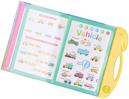 Syrisora Electronic Toddler Book English Letter Learning Reading Sound Book for Kid Early Education Yellow LWB401 9 41vA567FFBL. AC