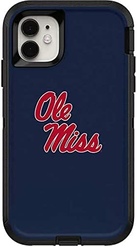 Skinit Decal Skin Compatible with OtterBox Defender iPhone 11 Case - Officially Licensed College Rebels Ole Miss Design