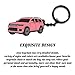 glahorse For Jeep Grand Cherokee Keychain，For Jeep Grand Cherokee Accessories 2011-2022，metal Keychain（Pink）