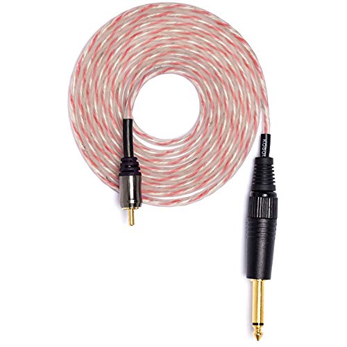 SOTICA Tattoo Clip Cord RCA Soft Silicone Cord Tattoo Power Supply RCA Connection