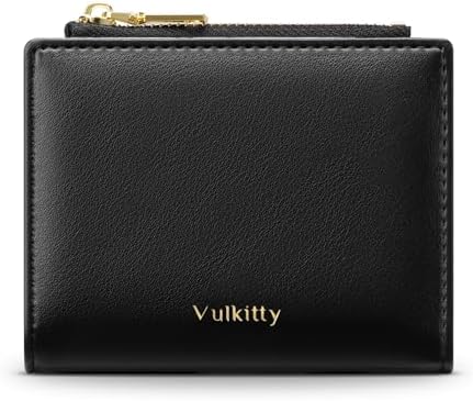 Vulkitty Small Wallet for Women with Coin Pocket RFID Blocking Ca...