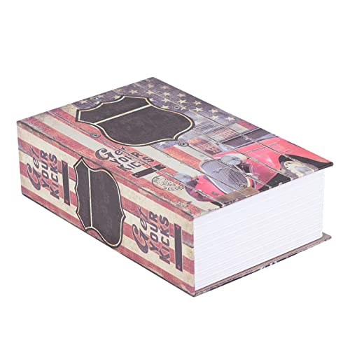 Creative Book Safe Box, Safe Box Simulation Book, Money Jewelry Collection Storage Case with Combination Lock(ROUTE 66)