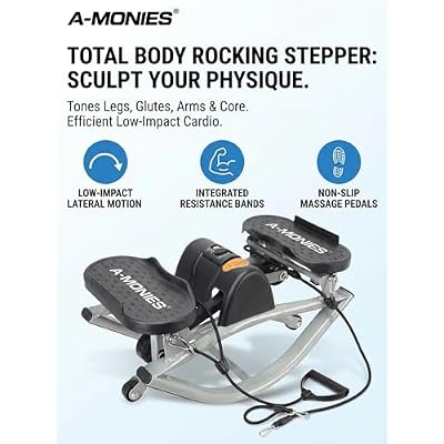 Stepping Rocking Exercise Machine A-MONIES Lateral Rocking Fitness Stepper Home Workout India | Ubuy