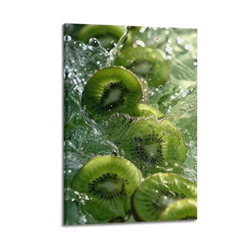 Poster suspendu kiwi artistique de qualité supérieure pour bureau moderne