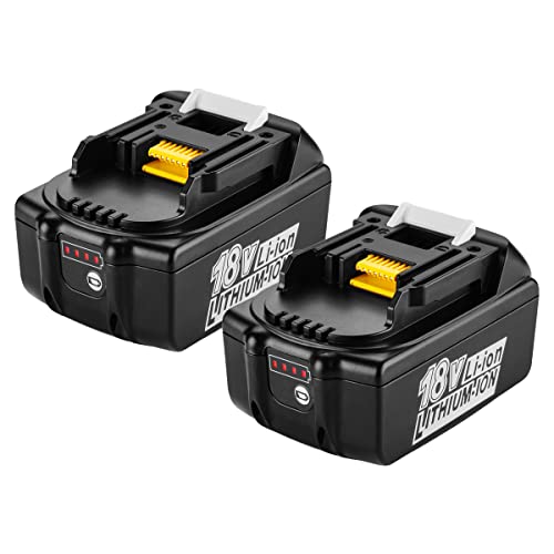 XNJTG Batterie de Rechange 5Ah pour Batteries Makita 18 V Li-ION pour BL1860B BL1860 BL1850 BL1850B BL1840B BL1840 BL1830B LXT-400 194205-3 194309-1 196399-0 19420 4-5 Makita Cover