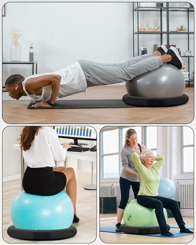 Image of YOTTOY Balance Ball Chair,Exercise Ball Ring and Yoga Ball Chair for Office Use