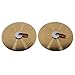 16 Inch Hand Cymbals, 1 Pair Traditional Finger Marching Cymbals, Gong Band Rhythm Beat Musical Instrument for Child Adult Performance