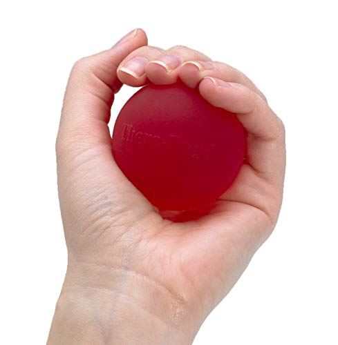THERABAND-Hand-Exerciser-Ball-For-Hand-Wrist-Finger-Forearm-Grip-Strengthening-Therapy-Squeeze-Ball-to-Increase-Hand-Flexibility-Relieve-Joint-Pain-Red-Soft-Beginner