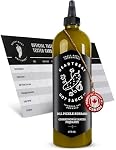Heartbeat Hot Sauce Dill Pickle Serrano – Comprend la carte de testeur du goût, fermenté en petit lot, végétalien & Bouteille simple sans gluten (473 (en ml)