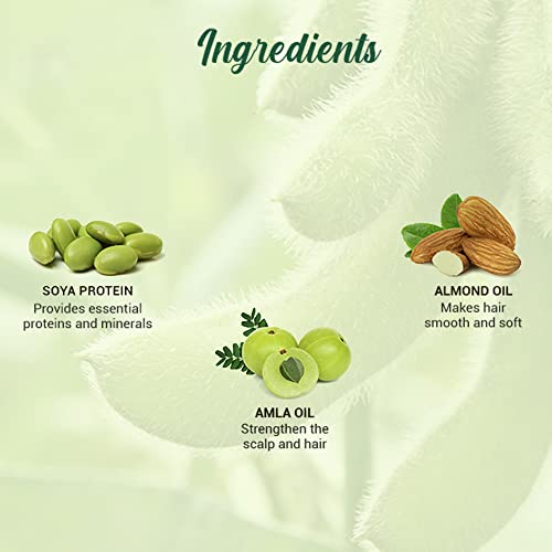 Image of Biotique Bio Soya Protein Fresh Nourishing Shampoo | Repairs Dry and Damaged Hair |Maintains pH Balance |Promotes Healthy Shiny Hair| Prevents Color Fading | All Skin Types | 120ml