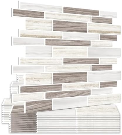 5 Feuilles De Stickers 3D Autocollants Pour Carrelage, Autocollants