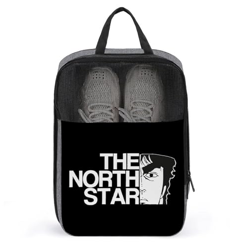 シューズケース 北斗の拳 靴袋 軽量 半透明 シューズ袋 シューズバッグ 収納バッグ 靴入れ 小物入れ 携帯便利 アウトドア 旅行 学校 家庭用 男女兼用