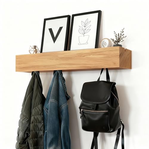 GK KRAUTLING - Design Wandgarderobe aus Holz – Versteckte Haken...