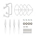 DEERC Spare Parts Propellers Blades Landing Gear Drone Accessories for HS110D Color White