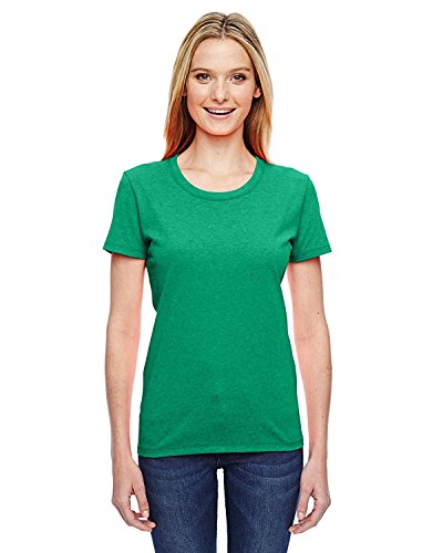 Fruit of the Loom Ladies' 5 oz, HD CottonÖ T-Shirt-Retro HTR Green-M Fruit of the Loom Ladies' 5 oz, HD CottonÖ T-Shirt-Retro HTR Green-M