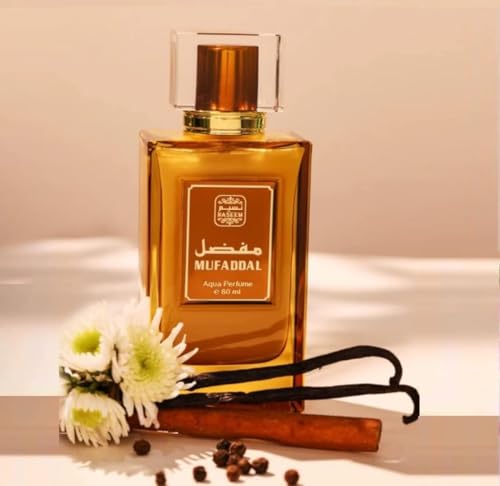 Image of NASEEM Muffadal Aqua Parfume 80ml - Subtle Tone Eau De Parfum for Men & Women - Fresh, Elegant Scent Offering Long Lasting Fragrance - Perfect for Both Daily and Formal Wear