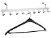 Produktbild TÜRGARDEROBE für die Rückseite - Garderobe - Tür Garderobenleiste - Stahl (silber)