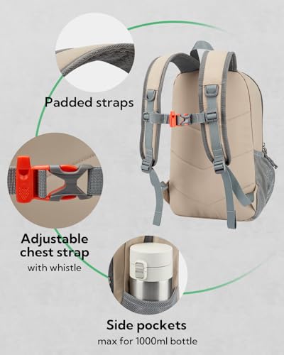 Waterfly Small Hiking Backpack 12L: Mini Lightweight Sport Rucksack with Chest Strap Daypack Compact Day Bag for Outdoor Travel Walking Camping Cycling Climbing Women Men Teenagers - Image 4