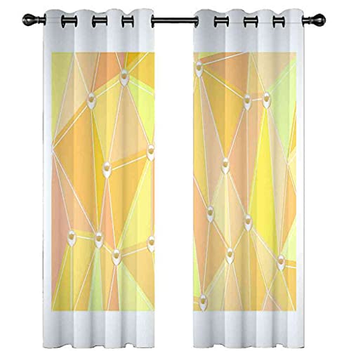 Rideaux à oeillets 100% polyester occultants et isolants 3D - 5