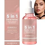 5-in-1 Gesichtsserum für das Gesicht, feuchtigkeitsspendendes Anti-Aging-Serum gegen Falten & zur Unterstützung der Hautbarriere, leichtes nicht fettendes Serum für alle Hauttypen, 30 ml (1pcs)