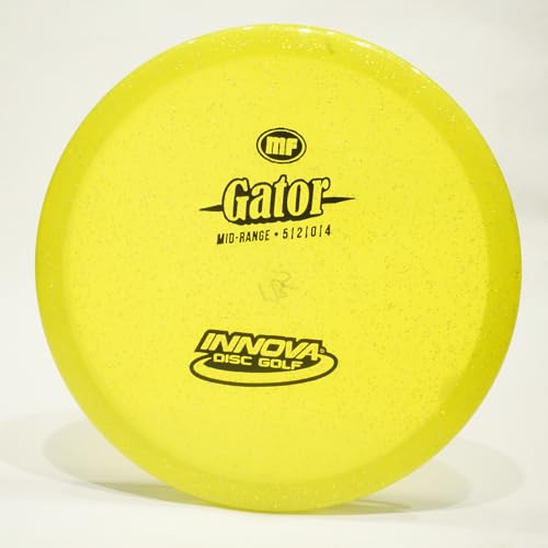 Innova Metal Flake Champion Gator Disc Golf Midrange Disc, Pick Color/Weight [Stamp & Exact Color May Vary] Yellow 167-169 Grams