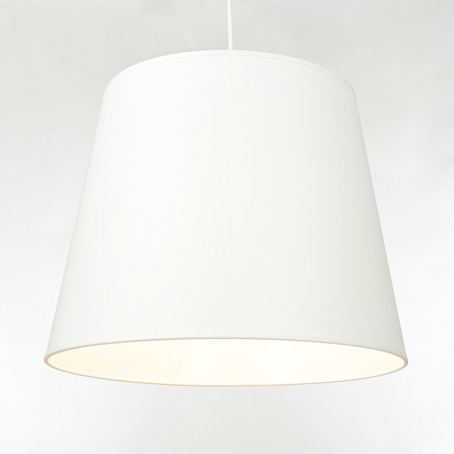 Stoff Lampenschirm E27 WILLOW für Hängelampe 30cm hoch Ø38cm konischer Schirm Hängeleuchte