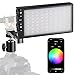 Pixel G1s RGB Video Light with APP Control, 12W 210 Minutes Rechargeable Battery LED Camera Light, 10 Common Lighting Effects, CRI≥97 2500-8500K LED Video Light with Aluminum Alloy Body