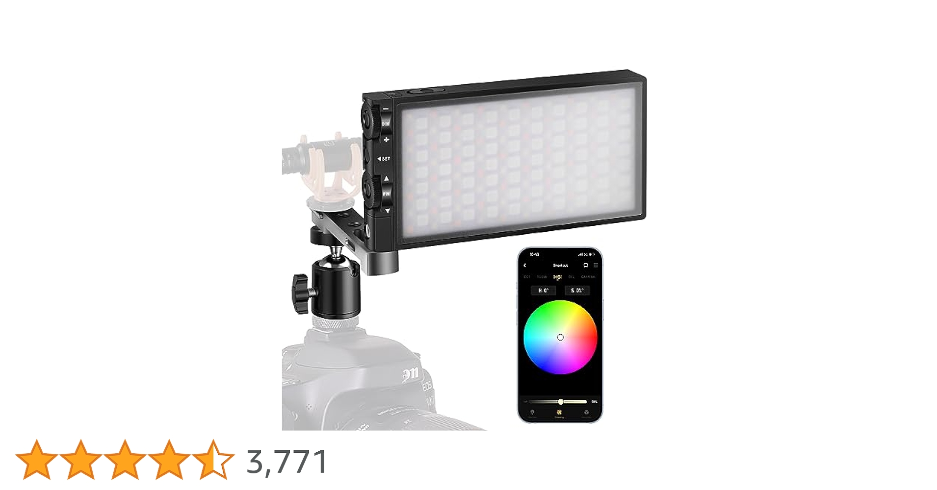PXL RGBビデオライト G1S 2個セット Amazon | LED ビデオライト Pixel G1S RGB 撮影用照明ライト