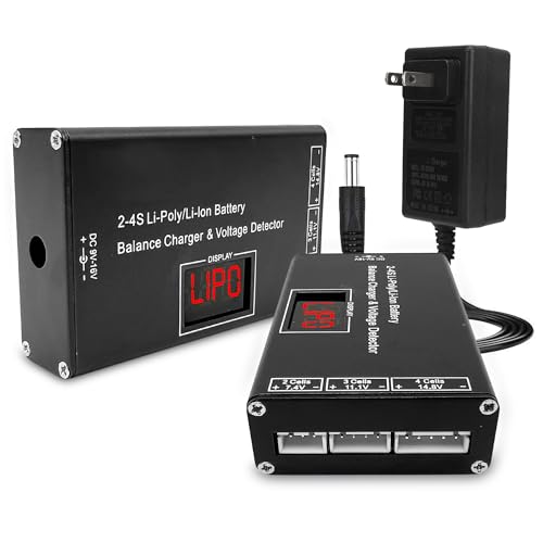 Airsoft Battery Charger LiPo Balance Charger for Lipo/Li-Ion Battery with Wireless Voltage Meter...