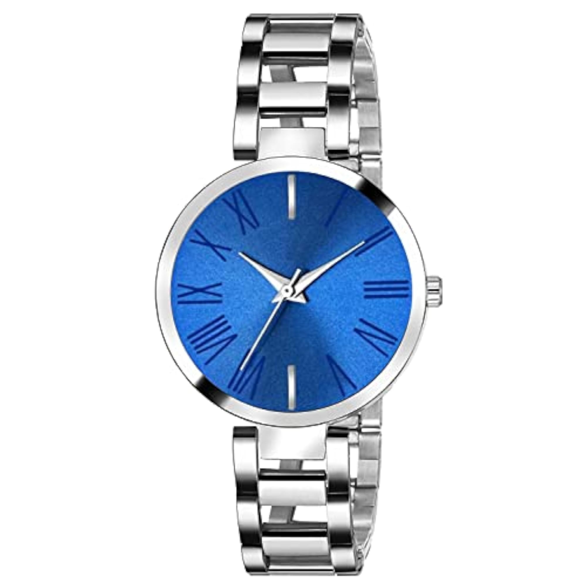 Girls Round Dial Magnetic Strap Analog Gold Watch