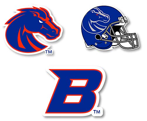 Boise State Broncos Magnet 3 Pack 4-Inch Each Officially Licensed Collegiate Product